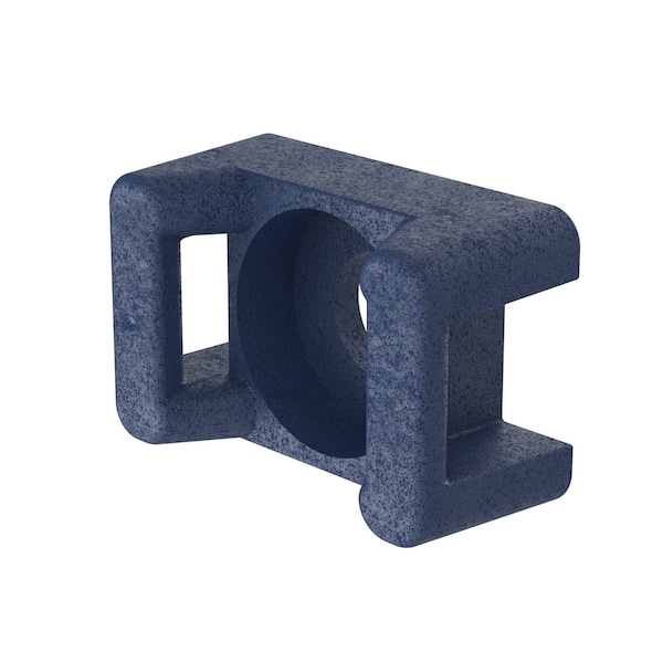 Cable Tie Mount, Metal Detectable Polypr